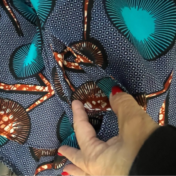 Kiki Clothing Classic Contemporary Cultural African Infusion Midi Skirt SZ XXL - Picture 9 of 11